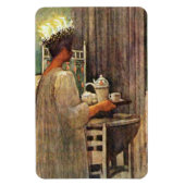 Carl Larsson St. Lucia Day Kerstmis in Zweden Magneet (Verticaal)
