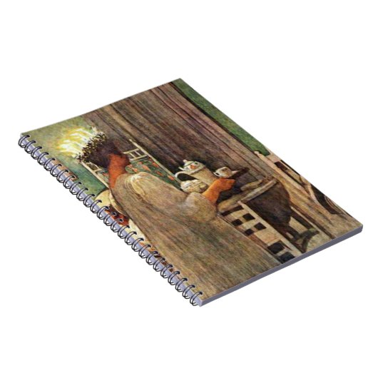 Carl Larsson St. Lucia Day Kerstmis in Zweden Notitieboek (Rechterzijde)