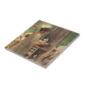 Carl Larsson St. Lucia Day Kerstmis in Zweden Tegeltje (Zijkant)