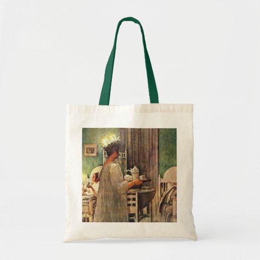 Carl Larsson St. Lucia Day Kerstmis in Zweden Tote Bag (Voorkant)