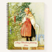 Carl Larsson Swedish Art Folk Christmas Notitieboek (Voorkant)
