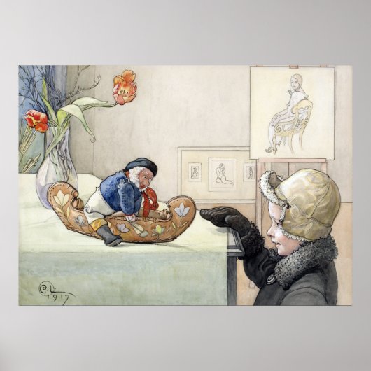 Carl Larsson The Funny Fellow 1917 Poster (Voorkant)