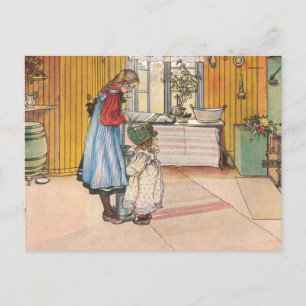 Carl Larsson - The Kitchen 1898 Briefkaart