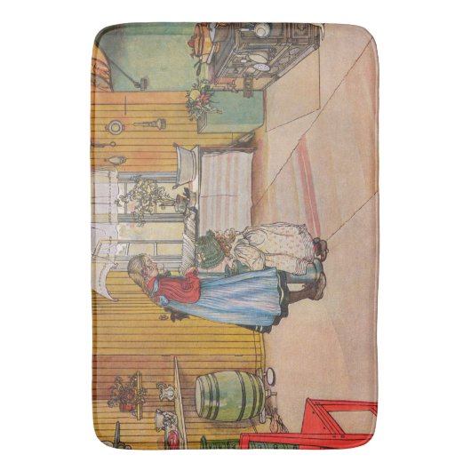 Carl Larsson The Kitchen Badmat (Voorkant Verticaal)