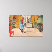 Carl Larsson The Kitchen Canvas Afdruk (Voorkant)