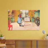 Carl Larsson The Kitchen Canvas Afdruk (Insitu (Woonkamer))