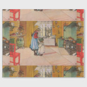 Carl Larsson The Kitchen Wrapping Paper Cadeaupapier (Vlak)