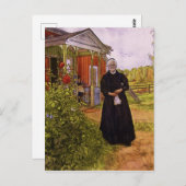 Carl Larsson  vader en moeder Briefkaart (Voorkant / Achterkant)