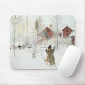 Carl Larsson - Voorzijde Yard en washuis Muismat (Met muis)