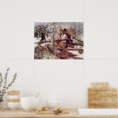 Carl Larsson Woodcutters in the Forest Poster (Keuken)