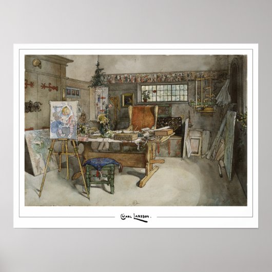 Carl Larsson Zedign Art Poster #125 (Voorkant)