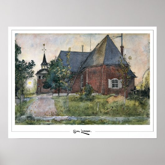 Carl Larsson Zedign Art Poster #194 (Voorkant)