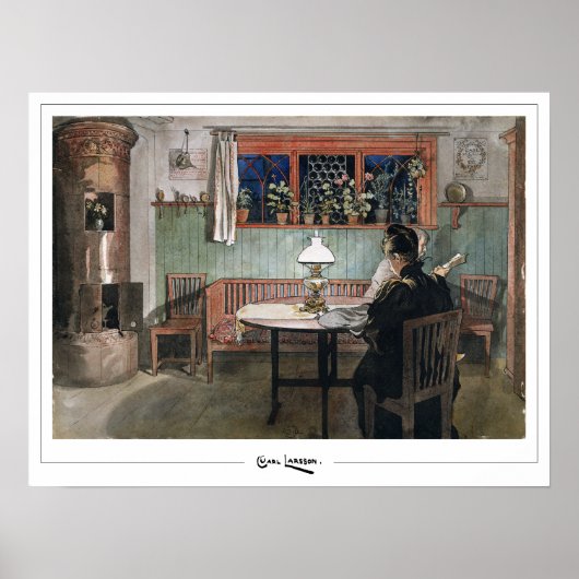 Carl Larsson Zedign Art Poster #226 (Voorkant)