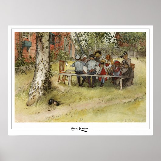 Carl Larsson Zedign Art Poster #232 (Voorkant)