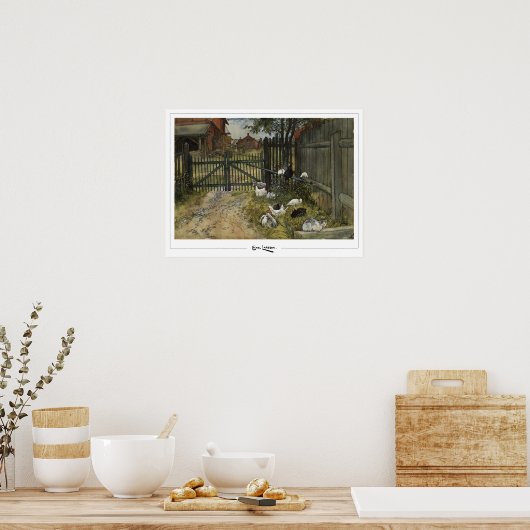 Carl Larsson Zedign Art Poster #261 (Keuken)