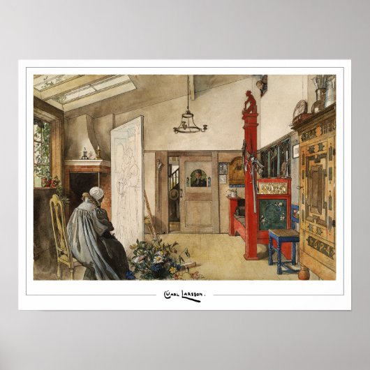 Carl Larsson Zedign Art Poster #290 (Voorkant)