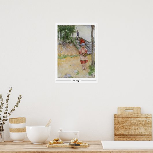 Carl Larsson Zedign Art Poster #352 (Keuken)