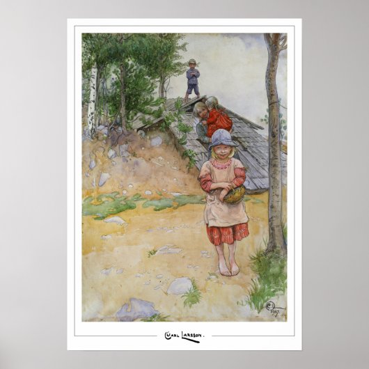 Carl Larsson Zedign Art Poster #352 (Voorkant)