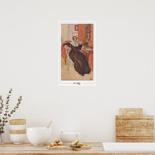 Carl Larsson Zedign Art Poster #361 (Keuken)