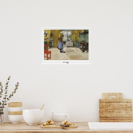 Carl Larsson Zedign Art Poster #373 (Keuken)