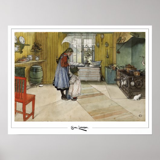 Carl Larsson Zedign Art Poster #373 (Voorkant)
