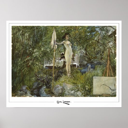 Carl Larsson Zedign Art Poster #391 (Voorkant)