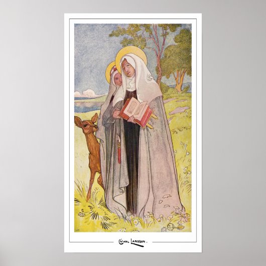 Carl Larsson Zedign Art Poster #423 (Voorkant)