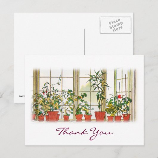 Carl Larsson's Bedankt Briefkaart (Voorkant / Achterkant)