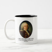 Carl Linnaeus vader van de moderne taxonomie Tweekleurige Koffiemok (Links)