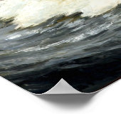 Carl Locher Stormy Day in Skagen met Waves Poster (Hoek)