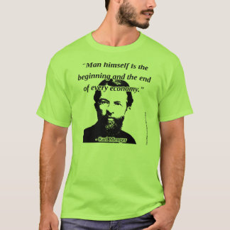 Carl Menger - Man en economie T-shirt
