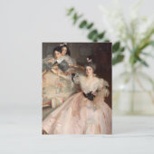 Carl Meyer en haar kinderen door Singer Sargent Briefkaart (Staand voorkant)