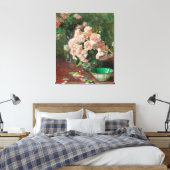 Carl Moll  White Roses Canvas Afdruk (Insitu (Slaapkamer))