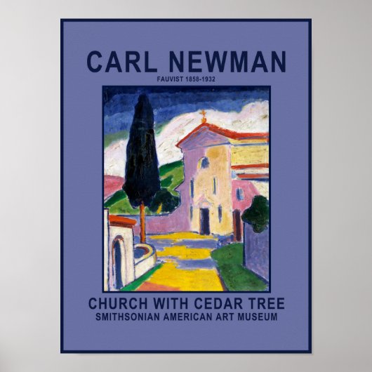 Carl Newman Church met een Poster van het Cedar Tr (Voorkant)