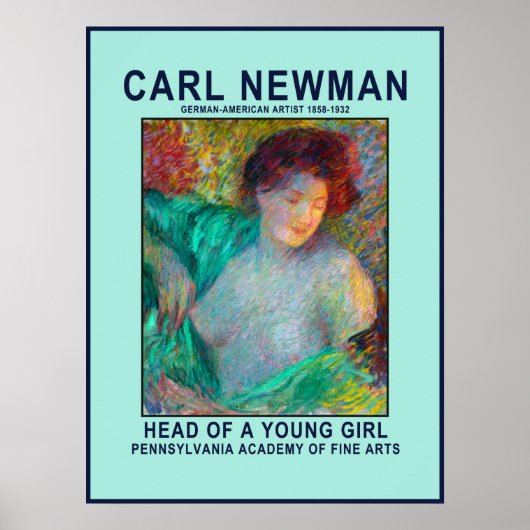 Carl Newman Young Girl Poster (Voorkant)