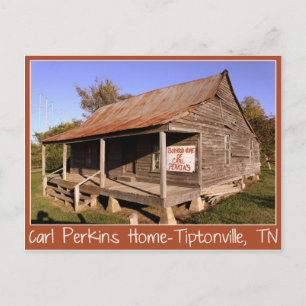 Carl Perkins Boyhood Home-Tiptonville, TN Briefkaa Briefkaart