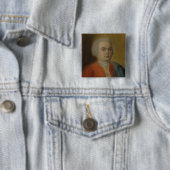 Carl Philipp Emanuel Bach, c.1733 Vierkante Button 5,1 Cm (In situ)