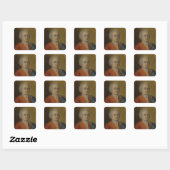Carl Philipp Emanuel Bach, c.1733 Vierkante Sticker (Vel)