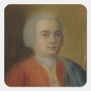 Carl Philipp Emanuel Bach, c.1733 Vierkante Sticker