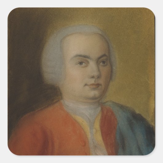 Carl Philipp Emanuel Bach, c.1733 Vierkante Sticker (Voorkant)