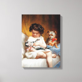  Carl Reichert De kleine Darling Canvas Afdruk