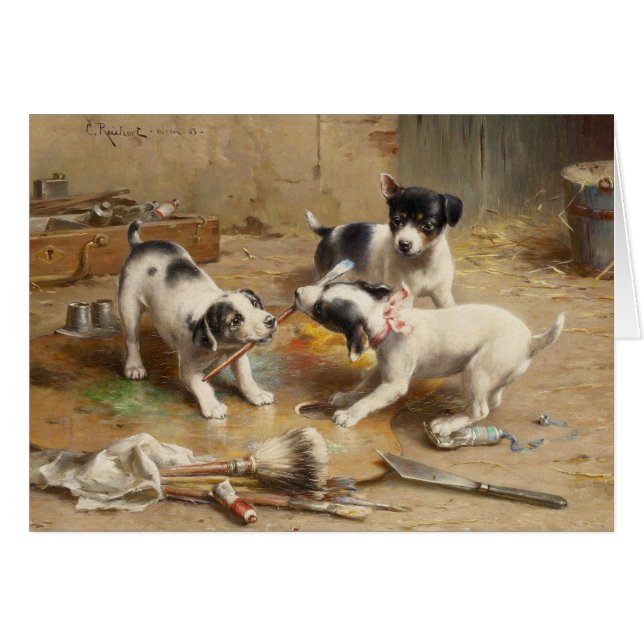 Carl Reichert Puppy Painters (Voorkant Horizontaal)