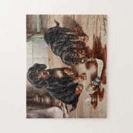 Carl Reichert's Dogs Oil Painting Legpuzzel