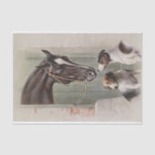 Carl Richert | Paarden en honden Tissuepapier (Voorkant)