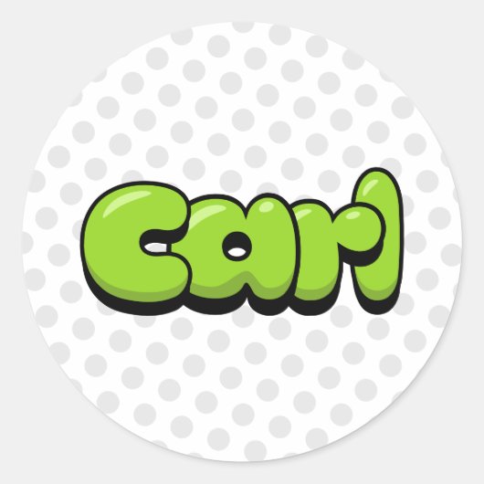 Carl Ronde Sticker (Voorkant)