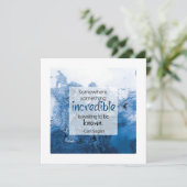 Carl Sagan Inspirerende Citat Wenskaart Kaart (Staand voorkant)