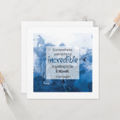 Carl Sagan Inspirerende Citat Wenskaart Kaart (Voorkant / Achterkant in situ)