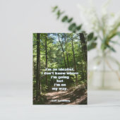 Carl Sandburg Ik ben een idealist Quote Photograph Briefkaart (Staand voorkant)