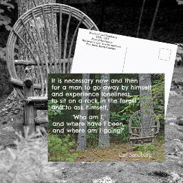Carl Sandburg Quote Wie ben ik fotografisch Briefk Briefkaart