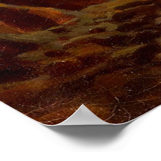 Carl Spitzweg, Ankunft der Postkutsche 1859 Poster (Hoek)